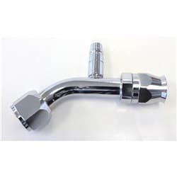-10 A/C W/CHARGE PORT 45 DEG STAINLESS