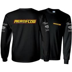 AEROFLOW LONG SLEEVE SMALL 2024 SHIRT BLACK Aeroflow - AFLSSHIRT24-S