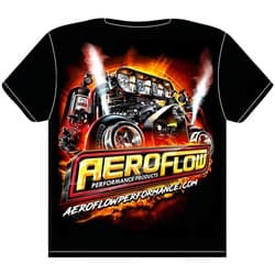 AEROFLOW 2024 T-SHIRT SMALL BLACK - BLOWER TURBOS GAS Aeroflow - AFSHIRT24-S