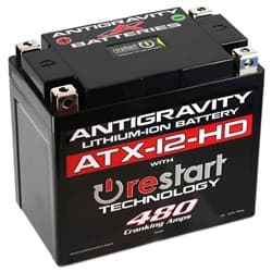 LITHIUM BATTERY 12V, 480CA 16AH (PB EQ), YTX12 POWERSPORT ANTIGRAVITY / AG-ATX12-HD-RS