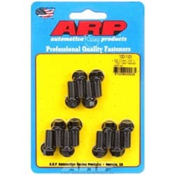 SB CHEV 350 HEADER BOLTS BLK HEX 3/8 UNC 12PCS  .750 UHL ARP - 100-1101