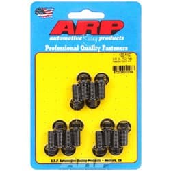 HEADER BOLTS, BLACK, HEX (12) 3/8"-16 x .750", 5/16" WRENCH ARP / 100-1107