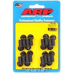 HEADER BOLTS, BLACK, HEX (16) 3/8"-16 x .750", 5/16" WRENCH ARP / 100-1108