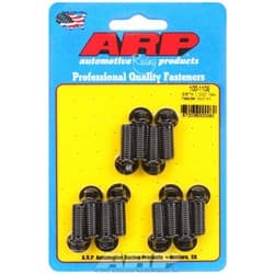 HEADER BOLTS, BLACK, HEX (12) 3/8"-16 x 1.00", 5/16" WRENCH ARP / 100-1109