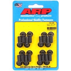 HEADER BOLTS, BLACK, 12PT (16) 3/8"-16 x .750", 5/16" WRENCH ARP / 100-1208