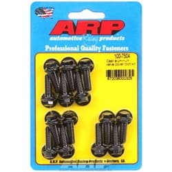 VALVE COVER BOLT KIT 1/4-20 BLK HEX 14 PCS CAST ALUM COVER ARP - 100-7504