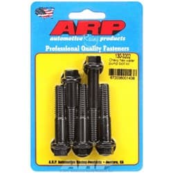 SB BB V6 CHEV WATER PUMP LONG BLK HEX BOLT KIT ARP - 130-3202
