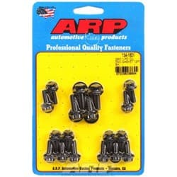 SB CHEV OIL PAN BOLTS BLK 12PT SUIT 1 PCE RUBBER GASKET ARP - 134-1801