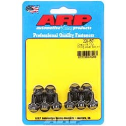 SB BB CHEV V6 TIMING COVER BOLTS, BLACK, 12-POINT ARP - 200-1501