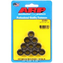 HEX NUTS 3/8-24 UNF (10) 9/16" WRENCH, NO COLLAR ARP - 200-8634
