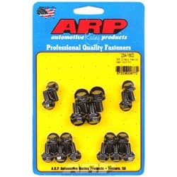 SB CHEV 265 350 400 OIL PAN BOLTS HEX BLK STD CORK GASK. ARP - 234-1802
