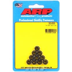 12-POINT NUTS 1/4-28 UNF (10) 5/16 WRENCH, .433" COLLAR ARP - 300-8330