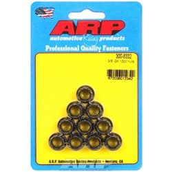 12-POINT NUTS 3/8-24 UNF (10) 7/16" WRENCH, .625" COLLAR ARP - 300-8332