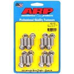 ARP HEX HEADER BOLTS,S/LESS(16 3/8 .750UHL ARP - 400-1102