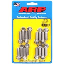 ARP HEX HEADER BOLTS,S/LESS (16) 3/8 1.000UHL HEX ARP - 400-1112