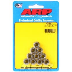 SS 12PT NUTS M8X1.25 (10) 10mm WRENCH, .535" COLLAR ARP / 400-8312