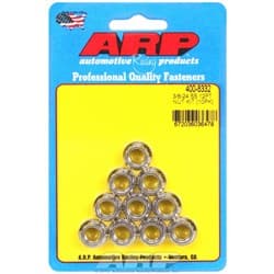 SS 12PT NUTS 3/8-24 UNF (10) 7/16" WRENCH, .625" COLLAR ARP / AR400-8332