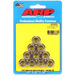 SS 12PT NUTS 7/16-20 UNF (10) 1/2" WRENCH, .700" COLLAR ARP / AR400-8333