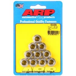 SS 12PT NUTS M10x1.25 (10) 12mm WRENCH, .700" COLLAR ARP / AR400-8364