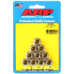 SS 12PT NUTS 3/8-16 UNC (10) 7/16" WRENCH, .625" COLLAR ARP / AR401-8341