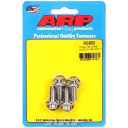 WATER PUMP PULLEY BOLTS FITS ALL CHEVY  12 PT S/S ARP - 430-6802