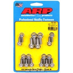 OIL PAN BOLTS SS 12-PT SBC WITH 1-PIECE RUBBER GASKET ARP - 434-1803