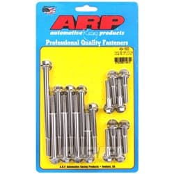 SS HEX TIMING COVER BOLT KIT 289-302W INC WATER PUMP BOLTS ARP - 454-1502