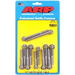 FORD 302 351C CLEVELAND INTAKE BOLTS S/STEEL 12PT ARP - 454-2104