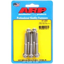 SS 12PT BOLTS 1/4" UNC x 2.00" 5/16" WRENCH (5-PACK) 1/4-20 ARP - 611-2000