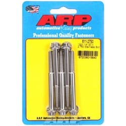 SS 12PT BOLTS 1/4" UNC x 2.75" 5/16" WRENCH (5-PACK) 1/4-20 ARP - 611-2750