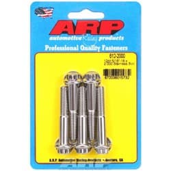 SS 12PT BOLTS 5/16" UNC x 2.00 3/8" WRENCH (5-PACK) 5/16-18 ARP - 612-2000