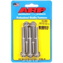 SS 12PT BOLTS 5/16" UNC x 2.50 3/8" WRENCH (5-PACK) 5/16-18 ARP - 612-2500