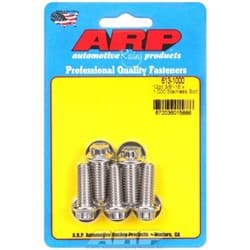 SS 12PT BOLTS 3/8" UNC x 1.00" 3/8" WRENCH (5-PACK) 3/8-16 ARP / 613-1000
