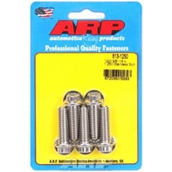 SS 12PT BOLTS 3/8" UNC x 1.25" 3/8" WRENCH (5-PACK) 3/8-16 ARP - 613-1250