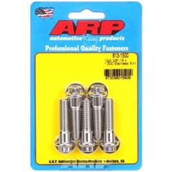 SS 12PT BOLTS 3/8" UNC x 1.50" 3/8" WRENCH (5-PACK) 3/8-16 ARP - 613-1500