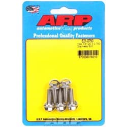 SS HEX BOLTS 1/4" UNC x .750" 5/16" WRENCH (5-PACK) 1/4-20 ARP - 621-0750