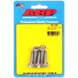 SS HEX BOLTS 1/4" UNC x 1.00" 5/16" WRENCH (5-PACK) 1/4-20 ARP - 621-1000