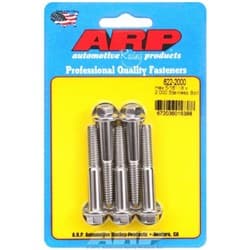 SS HEX BOLTS 5/16" UNC x 2.00" 3/8" WRENCH (5-PACK) 5/16-18 ARP - 622-2000