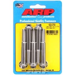 SS HEX BOLTS 3/8" UNC x 2.75" 3/8" WRENCH (5-PACK) 3/8-16 ARP - 623-2750