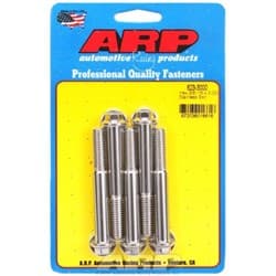 SS HEX BOLTS 3/8" UNC x 3.00" 3/8" WRENCH (5-PACK) 3/8-16 ARP - 623-3000
