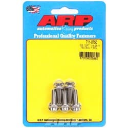 SS 12PT BOLTS 1/4" UNF x .750" 5/16" WRENCH (5-PACK) 1/4-28 ARP / 711-0750
