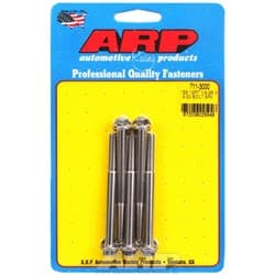 SS 12PT BOLTS 1/4" UNF x 3.00" 5/16" WRENCH (5-PACK) 1/4-28 ARP / 711-3000