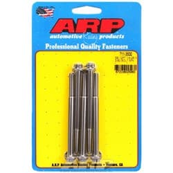 SS 12PT BOLTS 1/4" UNF x 3.50" 5/16" WRENCH (5-PACK) 1/4-28 ARP / 711-3500