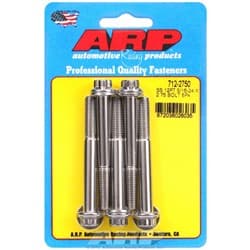 SS 12PT BOLTS 5/16" UNF x 2.75 3/8" WRENCH (5-PACK) 5/16-24 ARP / AR712-2750