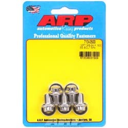 SS 12PT BOLTS 3/8" UNF x .500" 3/8" WRENCH (5-PACK) 3/8-24 ARP - 713-0500