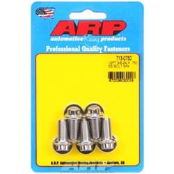 SS 12PT BOLTS 3/8" UNF x .750" 3/8" WRENCH (5-PACK) 3/8-24 ARP - 713-0750