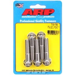 SS 12PT BOLTS 3/8" UNF x 1.75" 3/8" WRENCH (5-PACK) 3/8-24 ARP - 713-1750