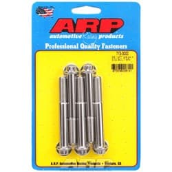 SS 12PT BOLTS 3/8" UNF x 3.00" 3/8" WRENCH (5-PACK) 3/8-24 ARP - 713-3000