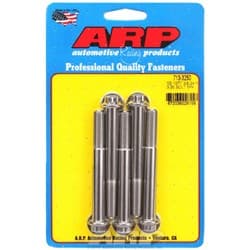 SS 12PT BOLTS 3/8" UNF x 3.25" 3/8" WRENCH (5-PACK) 3/8-24 ARP - 713-3250