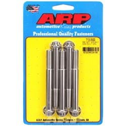SS 12PT BOLTS 3/8" UNF x 3.50" 3/8" WRENCH (5-PACK) 3/8-24 ARP - 713-3500